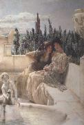 Alma-Tadema, Sir Lawrence Whispering Noon (mk23) oil painting reproduction